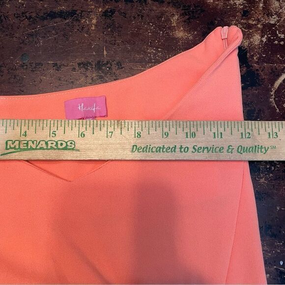 Hanifa Alex Midi Skirt‎ Tie Up Sides Size XS Salmon Pink with Crop Top Set - Picture 9 of 12